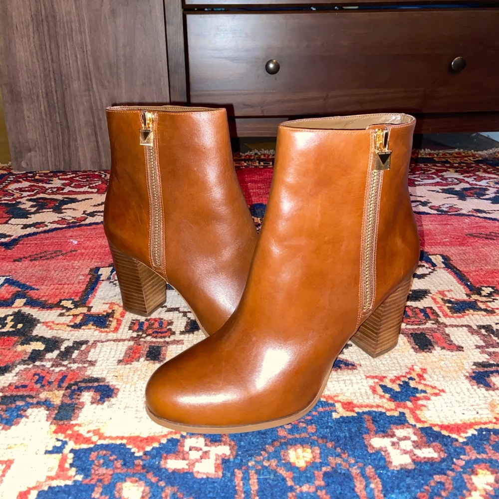 Michael Kors Margaret Bootie - Dark Carmel